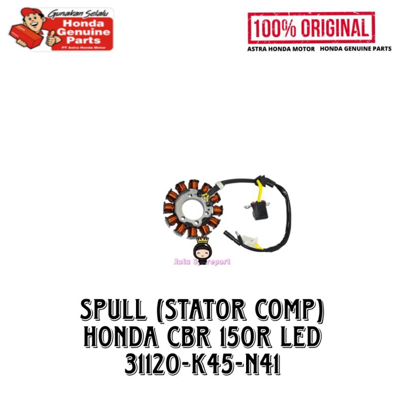 Spull (Stator Comp) Honda CBR 150R LED Original - 31120K45N41 - SPULL CBR 150R LED - STATOR COMP CBR