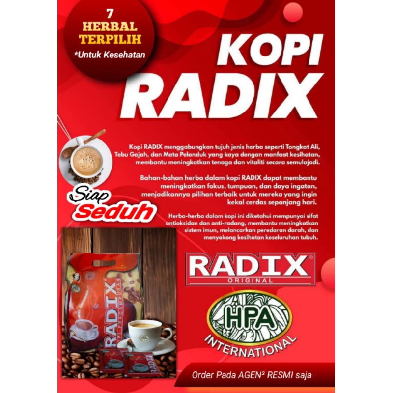 

Kopi Radix Jumbo 32 HPAI International
