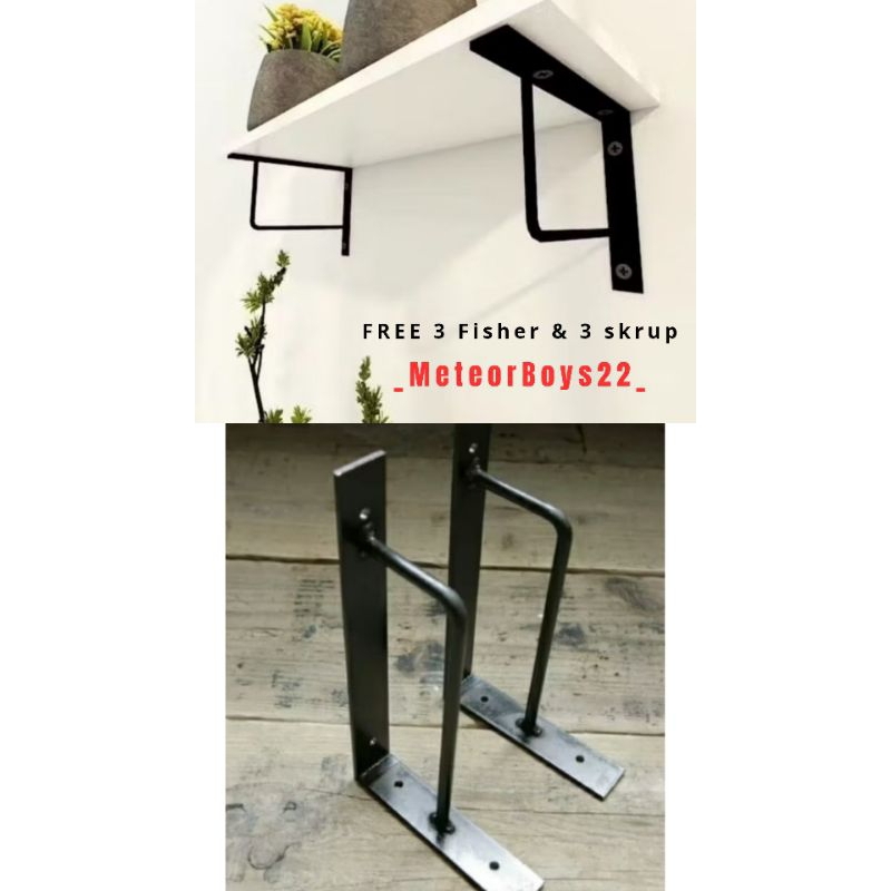 BESI SIKU RAK DINDING_RAK PAPAN GANTUNGAN_RAK SUDUT AMBALAN