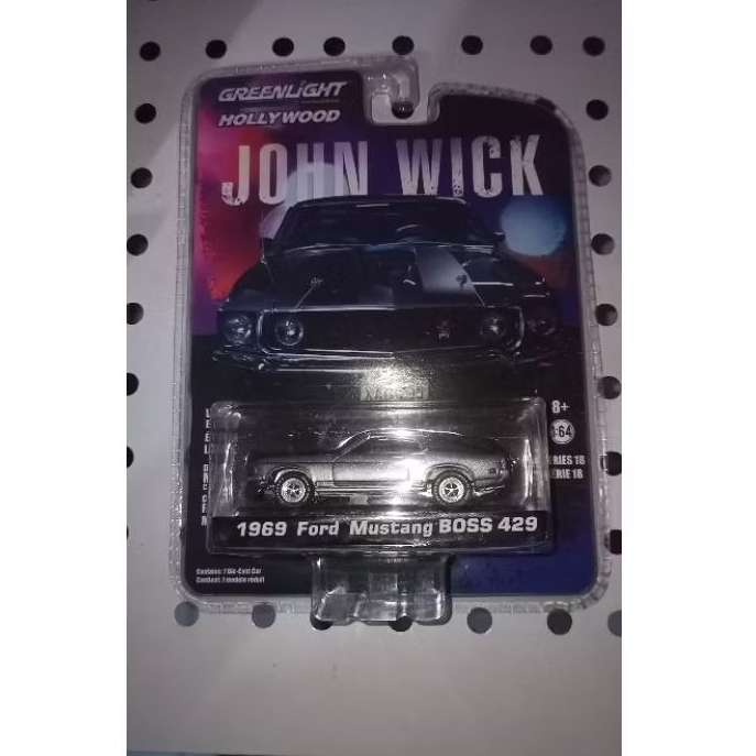 1969 Ford Mustang Boss 469 Greenlight Hollywood from John Wick Movie
