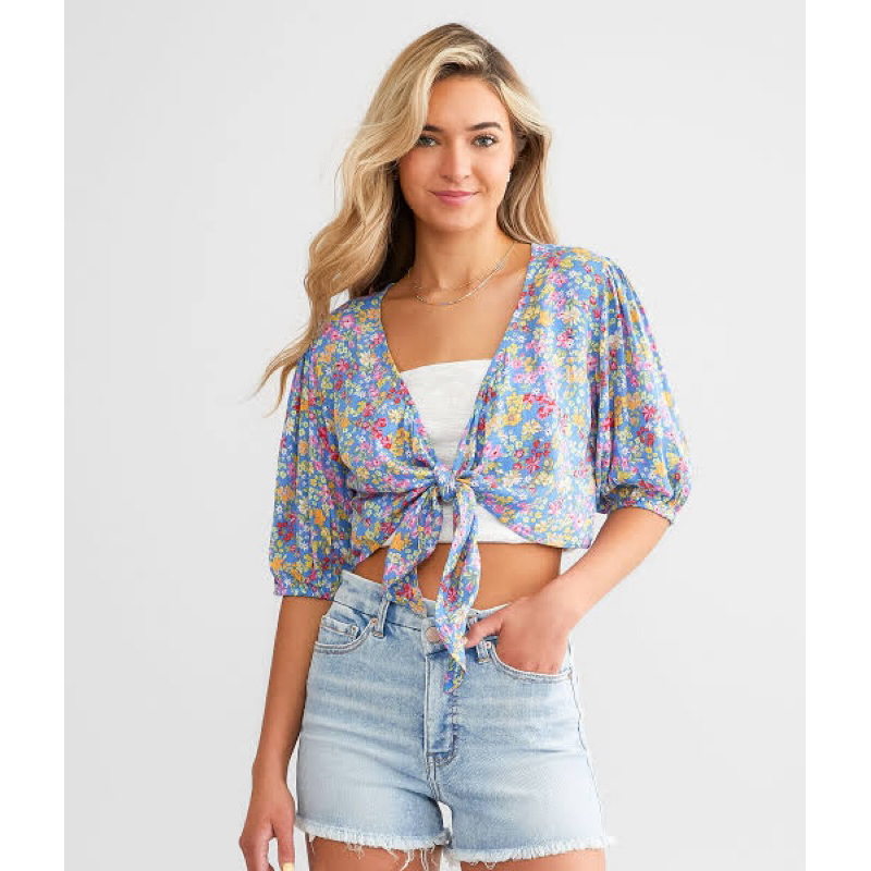 Cardigan wanita crop billabong