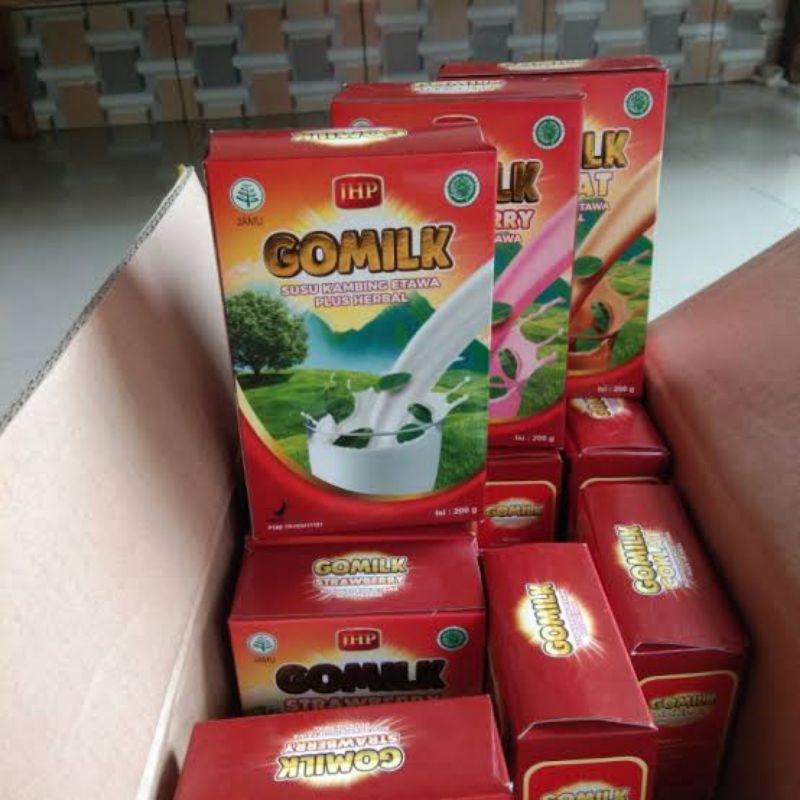 

Jhp susu go milk kambing etawa plus herbal daun salam dan daun kelor plus buah mengkudu susu gomilk