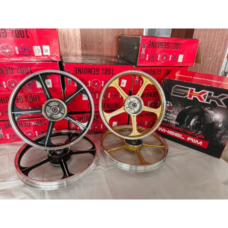 Velg Racing 17 SKK Malaysia Model GTO Untuk Honda Prima Suzuki Crystal Tromol di kedua sisi