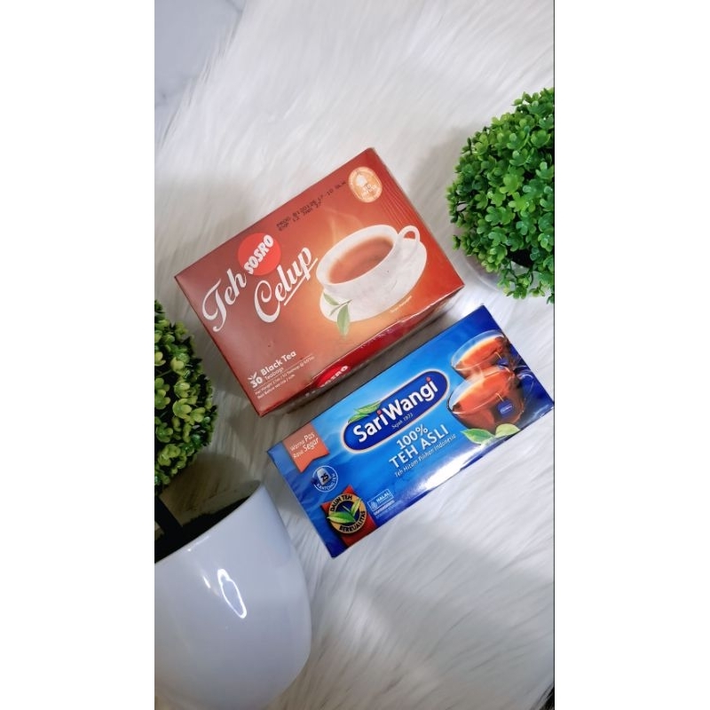 

TEH CELUP Sosro dan Sariwangi kotak