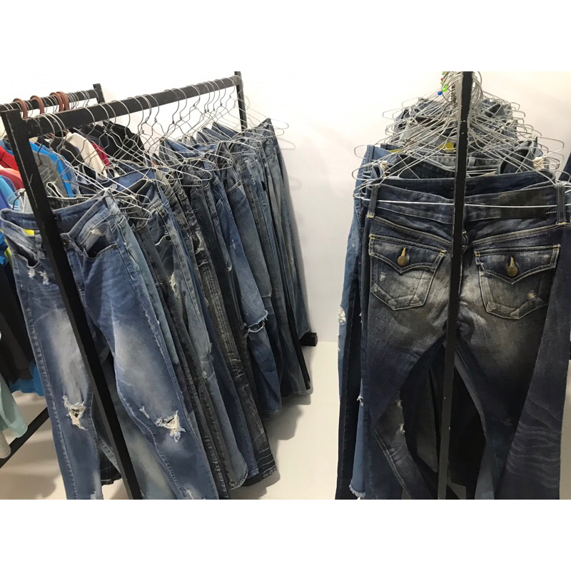thrift celana jeans panjang