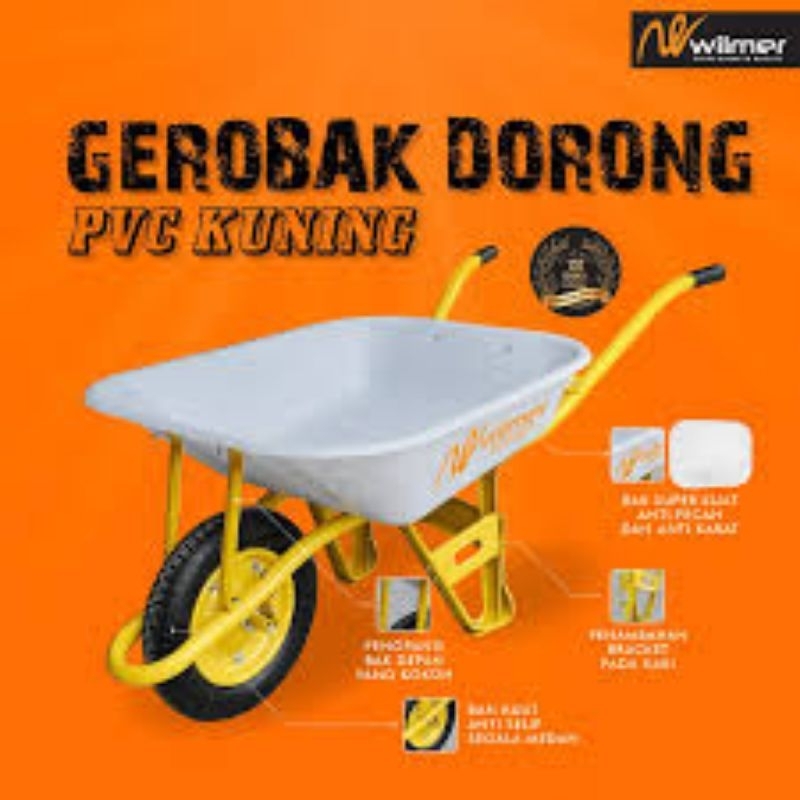 Gerobak Dorong / Angkong / Lori  Bak FIBER