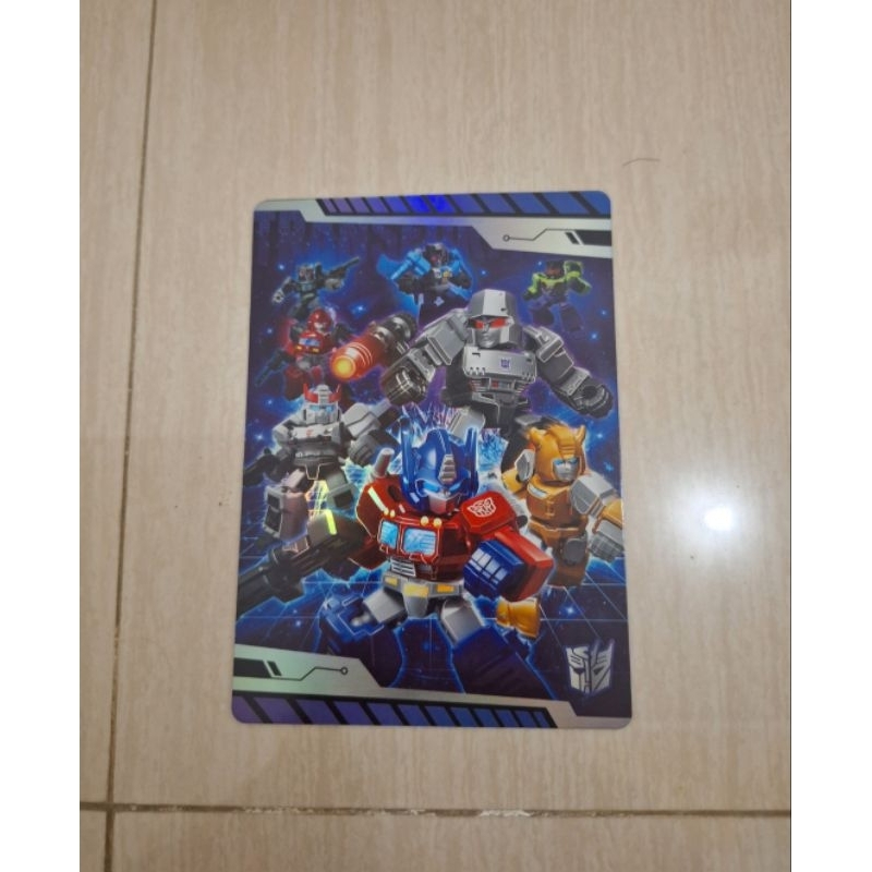 blokees transformers galaxy defender kartu regular biru