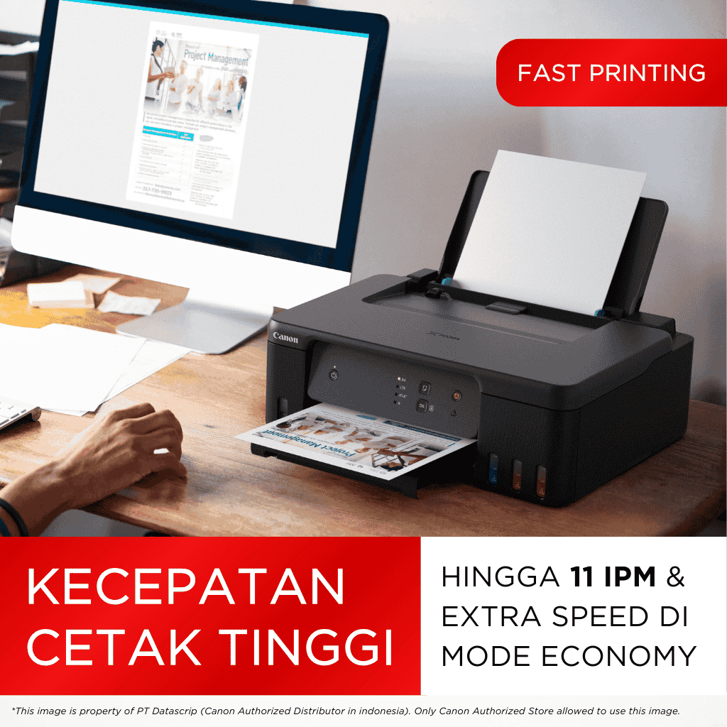 Printer Ijazah Permendikbudristek Tahan Air – Canon G1730 – Ink Tank Print Only – Garansi 3 Tahun