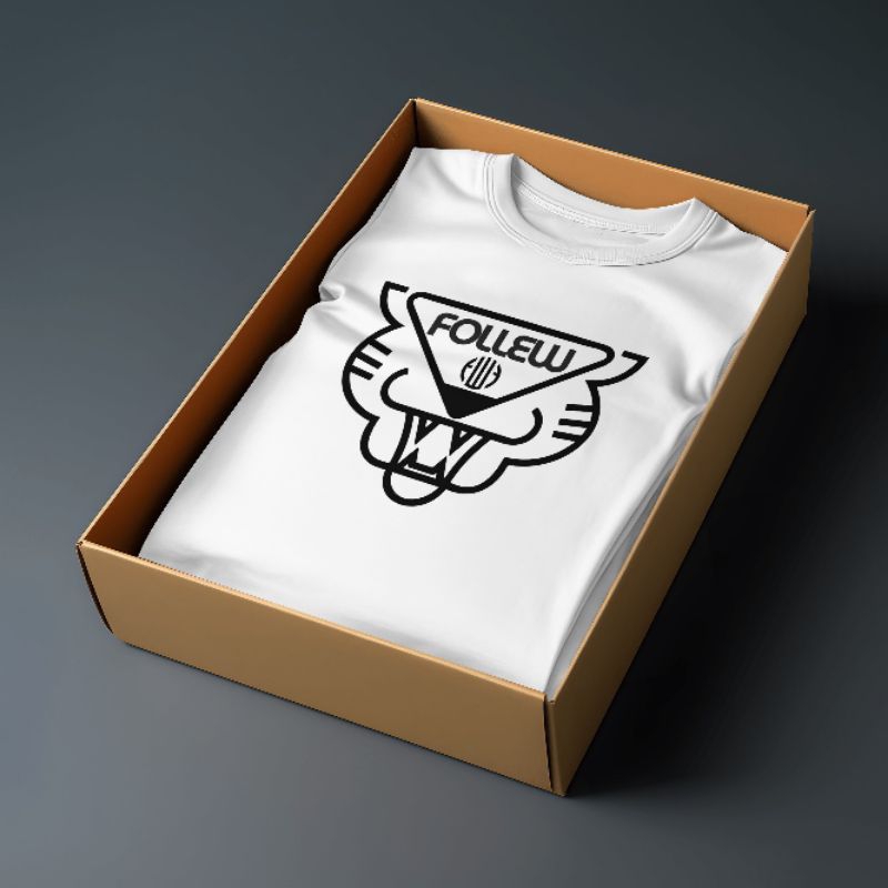 Follew 030 Kaos Distro Original Pria Wanita Dewasa Katun Combat Premium Motif Logo Harimau