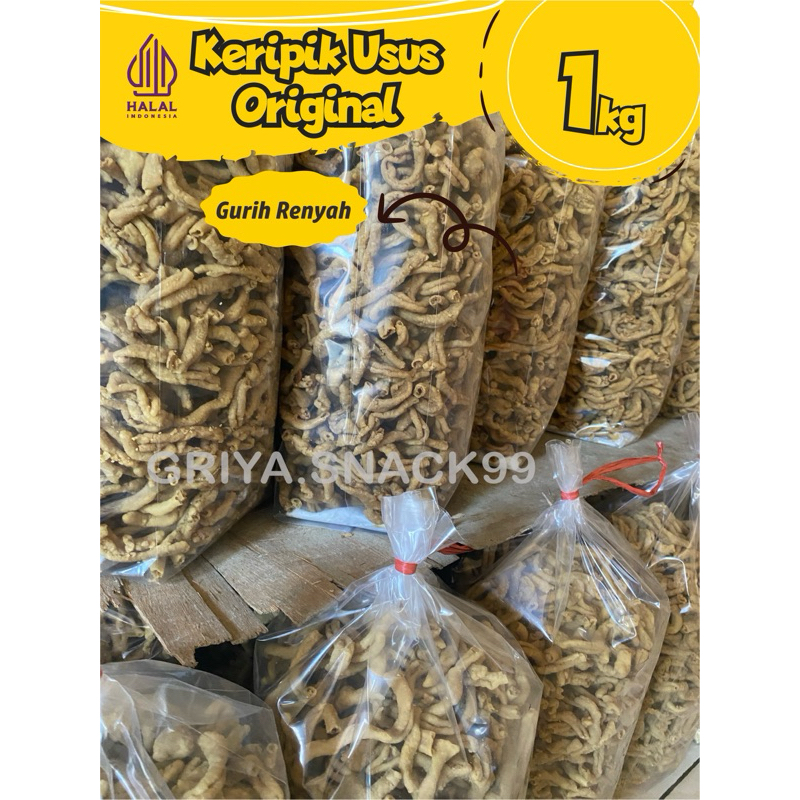 

Keripik Usus Ayam 1Kg Super Oringinal Renyah Gurih Enak