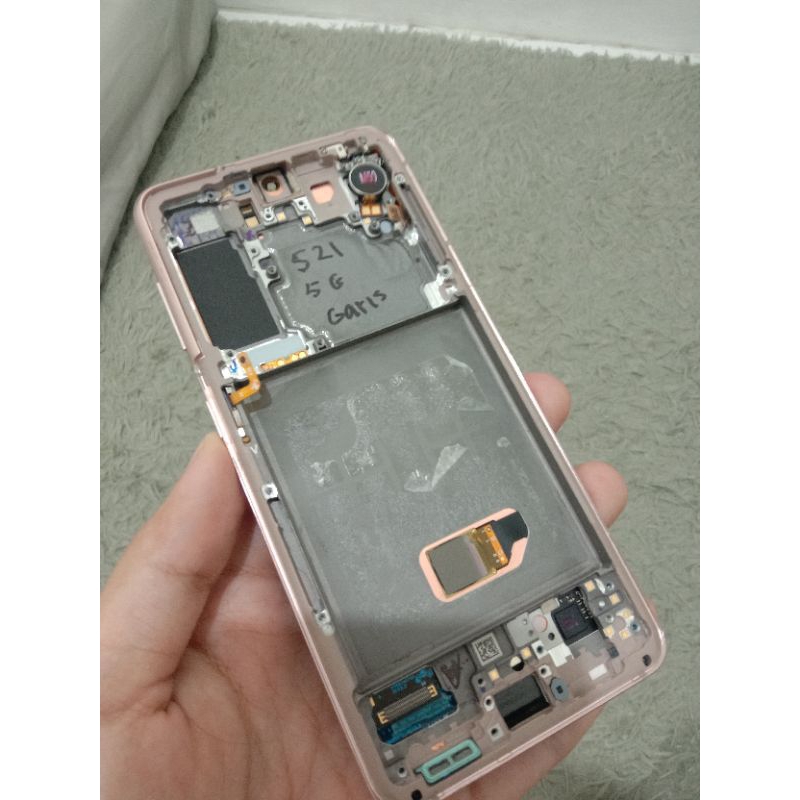LCD Samsung S21 5G copotan Minus Garis