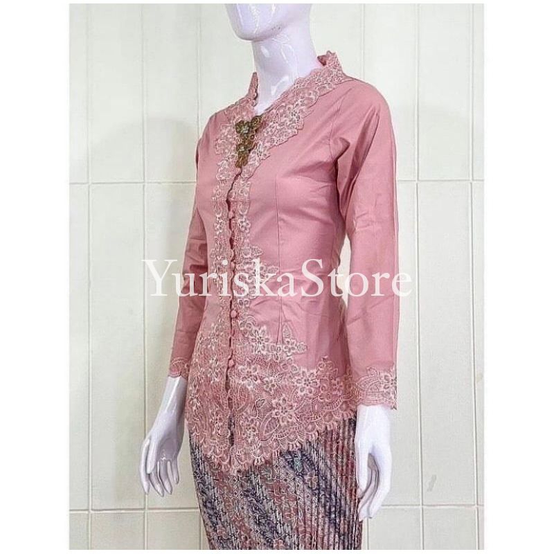 Kebaya Encim Bordir / Kebaya Encim Modern / Kebaya Encim Kartini Lengan Panjang / Kebaya Encim Senad