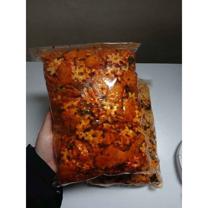 

seblak kerupuk bawang pedas daun jeruk cikruhh mixx kerupuk bintang