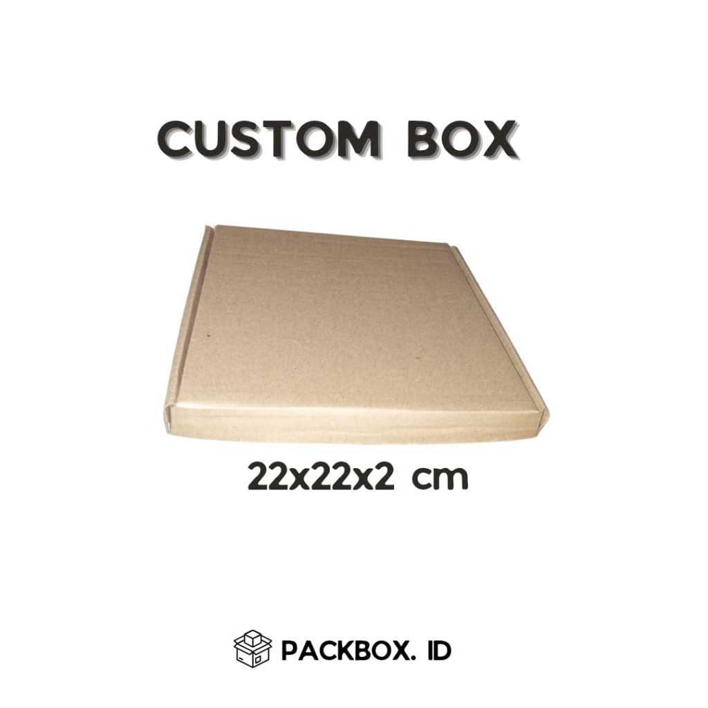 

PACKING BOX KARDUS UKURAN 22X22X2 CM