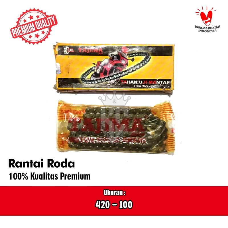Rantai Rante Drive Chain Honda Astrea C70 C700 A800 Tajima 420 - 100