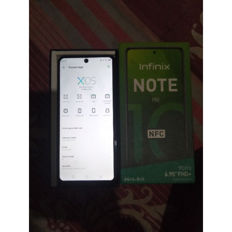 infinix note 10 pro ram 6/64