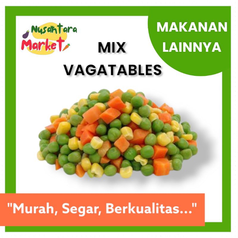 

MIX VAGATABLES | 500GR | NUSANTARA MARKET