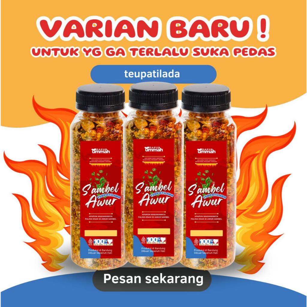 

SAMBAL TABUR KERING SAMBEL AWUR CRISPY GURIH PEDAS