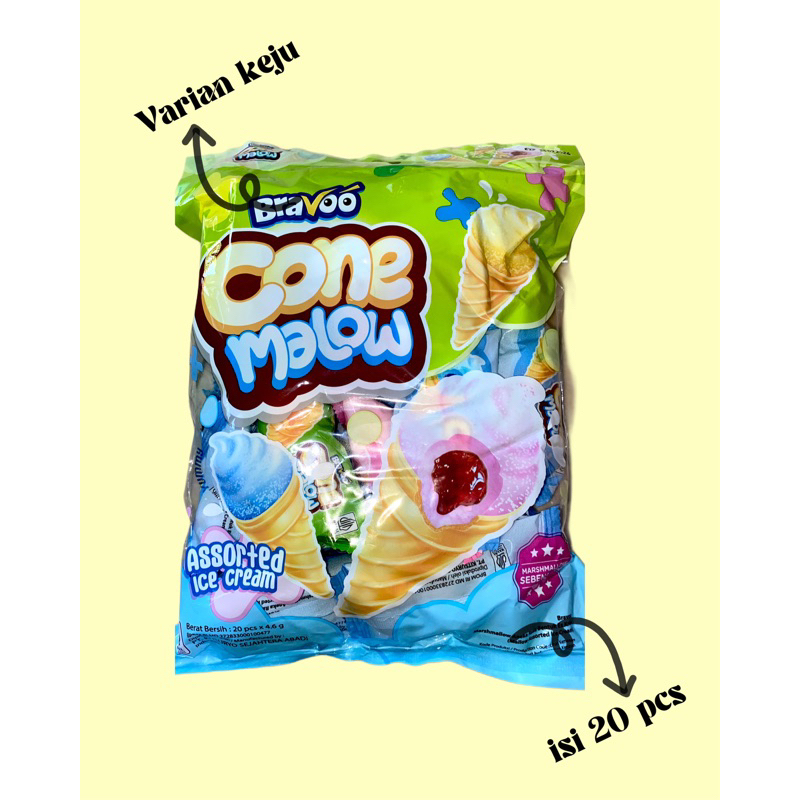 

Jajanan / Snack Murah / Harga Grosir / Cone Malow / Ciki / Snack Es Cream