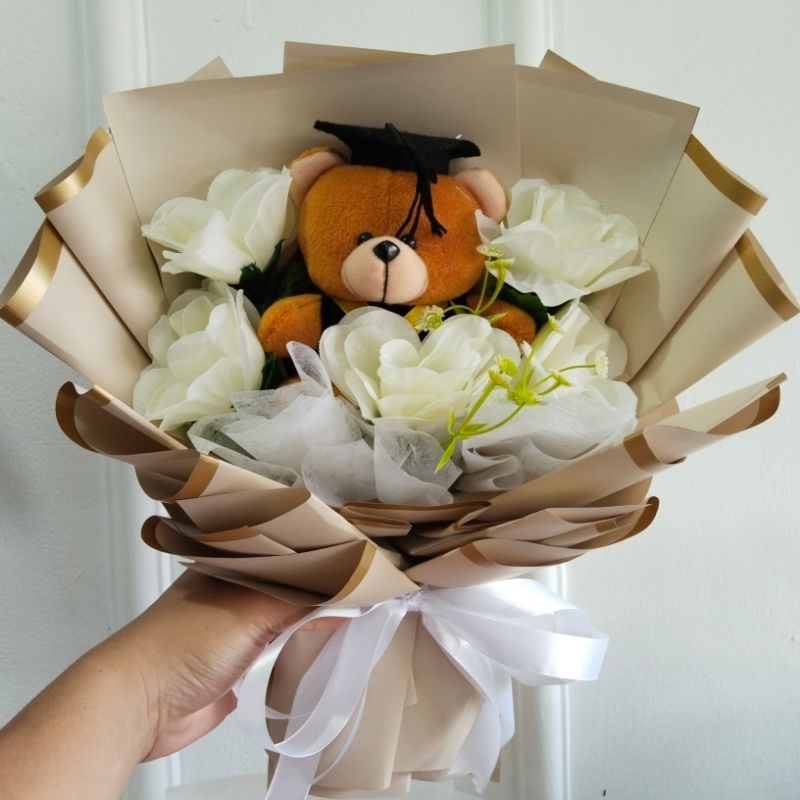 Ariscabuket - Buket Boneka Buket Beruang Teddy Bear Toga Wisuda Bucket Graduation Cewek Cowok Murah