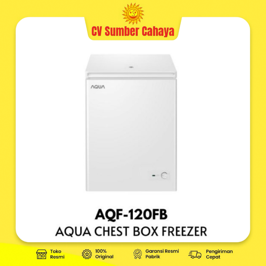 AQUA Chest Freezer Box Freezer 100 Liter AQF-120FB Box Pendingin AQF 120FB AQF 120MC