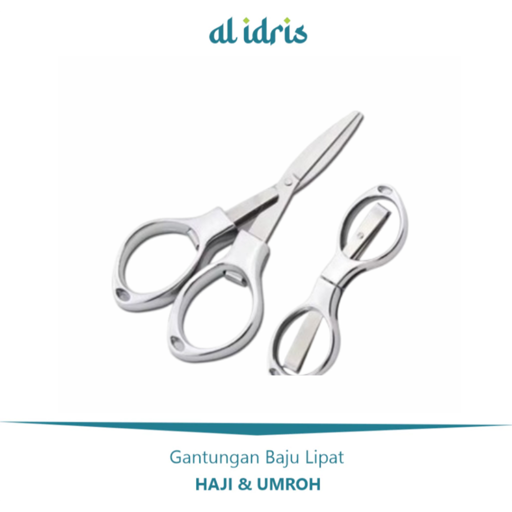 

Al Idris - Gunting Stainless Bentuk Kacamata / Gunting Lipat Perlengkapan Haji Dan Umroh