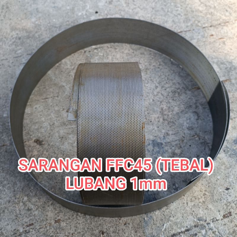ffc45 1mm TEBAL sarangan selep diskmill ffc45 lubang 1mm saringan giling kopi beras jagung sekam ffc