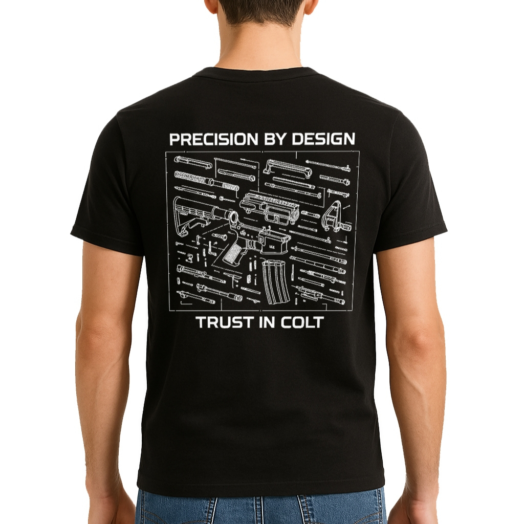 RSA Kaos Tactical Carbine M4 Trust In Colt - Baju Taktikal Pria Army Combed 24s - TNI Polisi Brimob