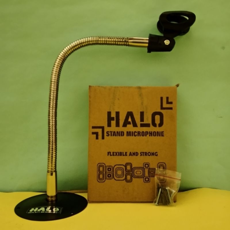 Stand Mic Dinding Adzan Halo Full Besi Uk 40Cm+Holder Mic