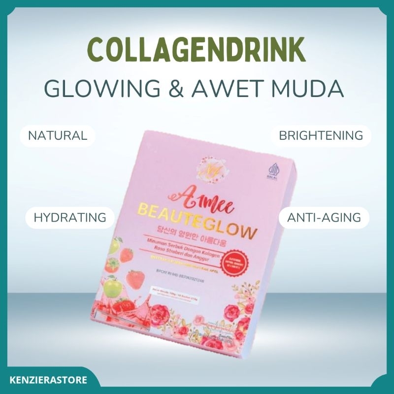 Collagen Drink Whitening Booster BPOM Kolagen Dosis Tinggi Mencerahkan dan Anti Aging Memutihkan