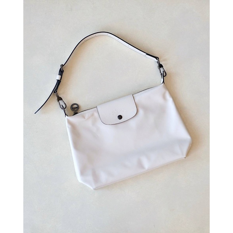 Ready LC Cuir Medium Xtra Hobo Leather Ecru