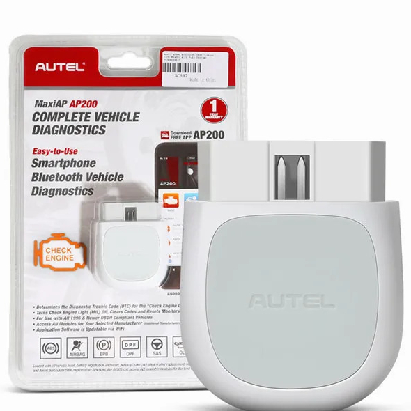 Alat Diagnostik Sistem Lengkap Bluetooth Autel MaxiAP AP200 dengan Layanan AutoVIN untuk DIYer Kelua