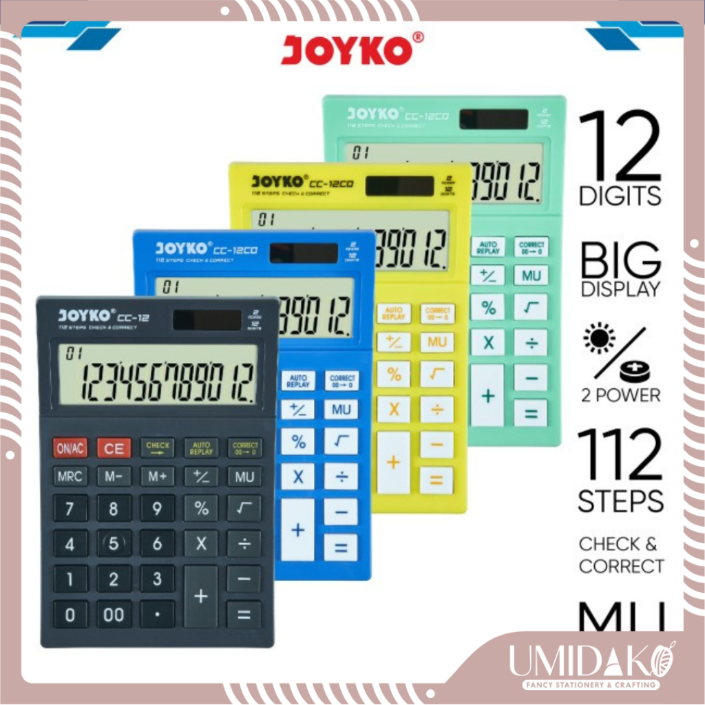 

[UMIDAKO] KALKULATORJOYKO CC-12CO