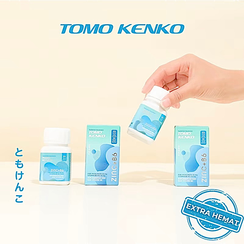 TOMO KENKO ZINC + VIT B6 Bebas Gluten