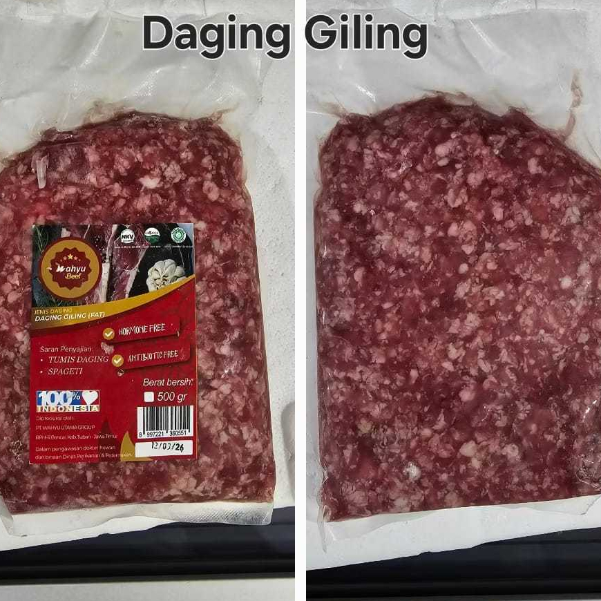 

Daging Giling Sapi (Fat 15%) Minced Beef Organic Grassfed 500gr - Daging Sapi Organik