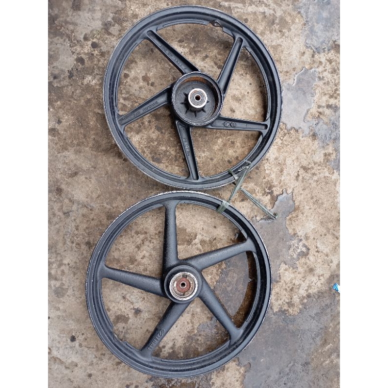 velg racing suzuki smash, tornado, titan, sogun lama, sogun125, ori copotan 1set depan belakang
