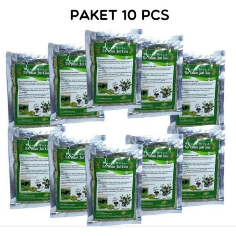

Paket 10 Pcs Teh Daun Jati Cina