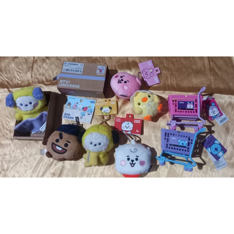 sale bts bt21 chimmy cooky Shooky rj bagcharm coin case doll