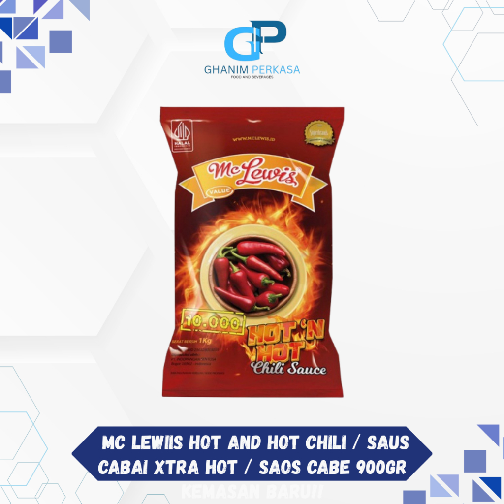 

Promo!!!! Mc Lewiis Hot and Hot Chili / Saus Cabai Xtra Hot / Saos Cabe 900gr Kemasan Baru!!