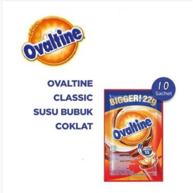 

Ovaltine Minuman Coklat Bubuk Renceng 10 x 22 gr