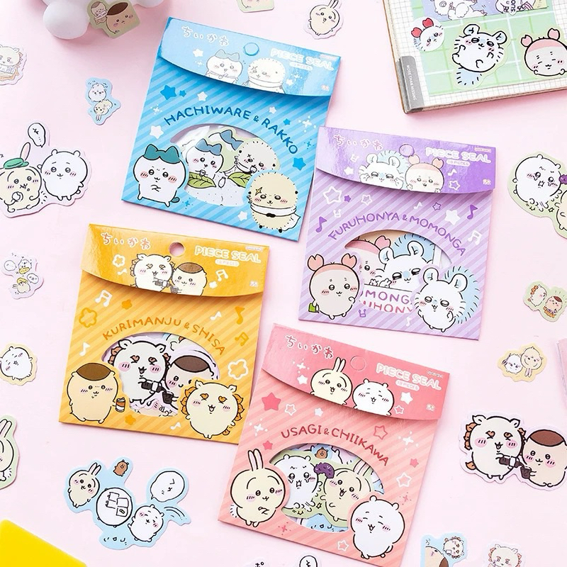 

sticker flakes chiikawa isi 18pcs dekorasi journal readystock B2820