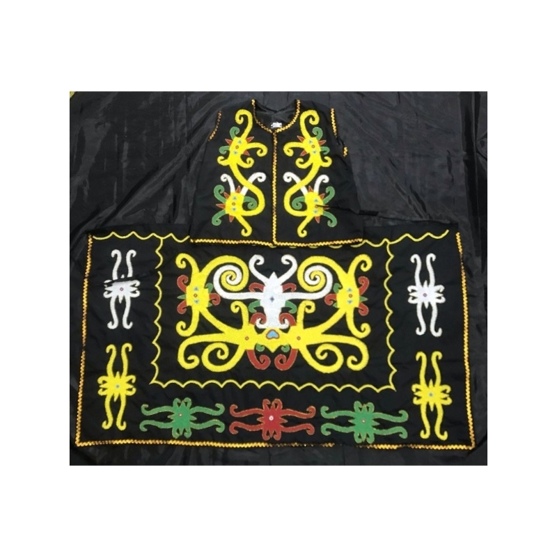 BAJU ADAT MANIK DAYAK - BAJU ADAT PREMIUM KHAS DAYAK - PAKAIAN TRADISIONAL ADAT DAYAK MANIK