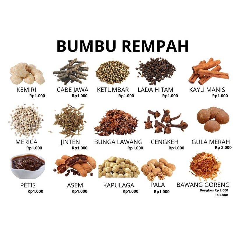 

BUMBU REMPAH MASAKAN