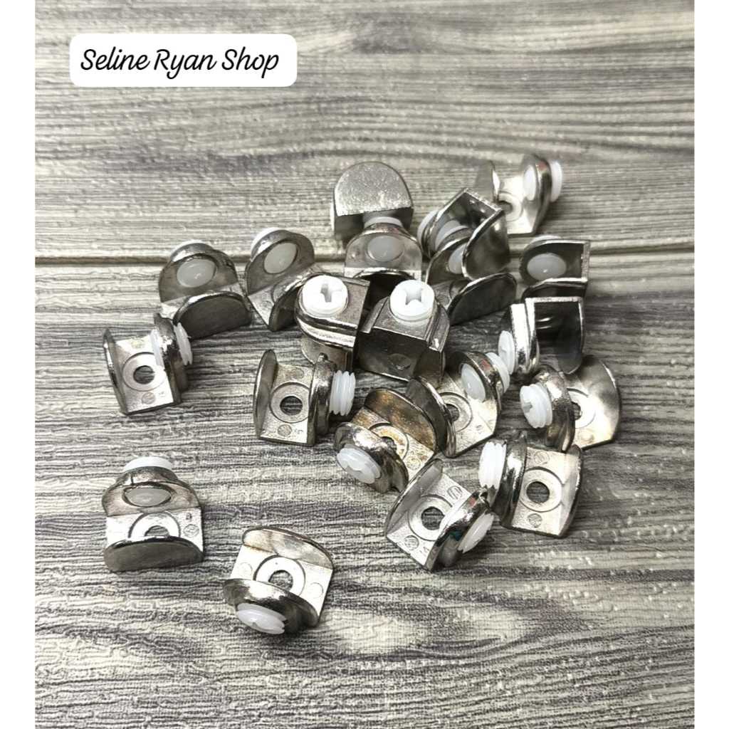 Plat U Penjepit Kaca / Ambalan Kaca Model U / Ambalan Jepit Kaca