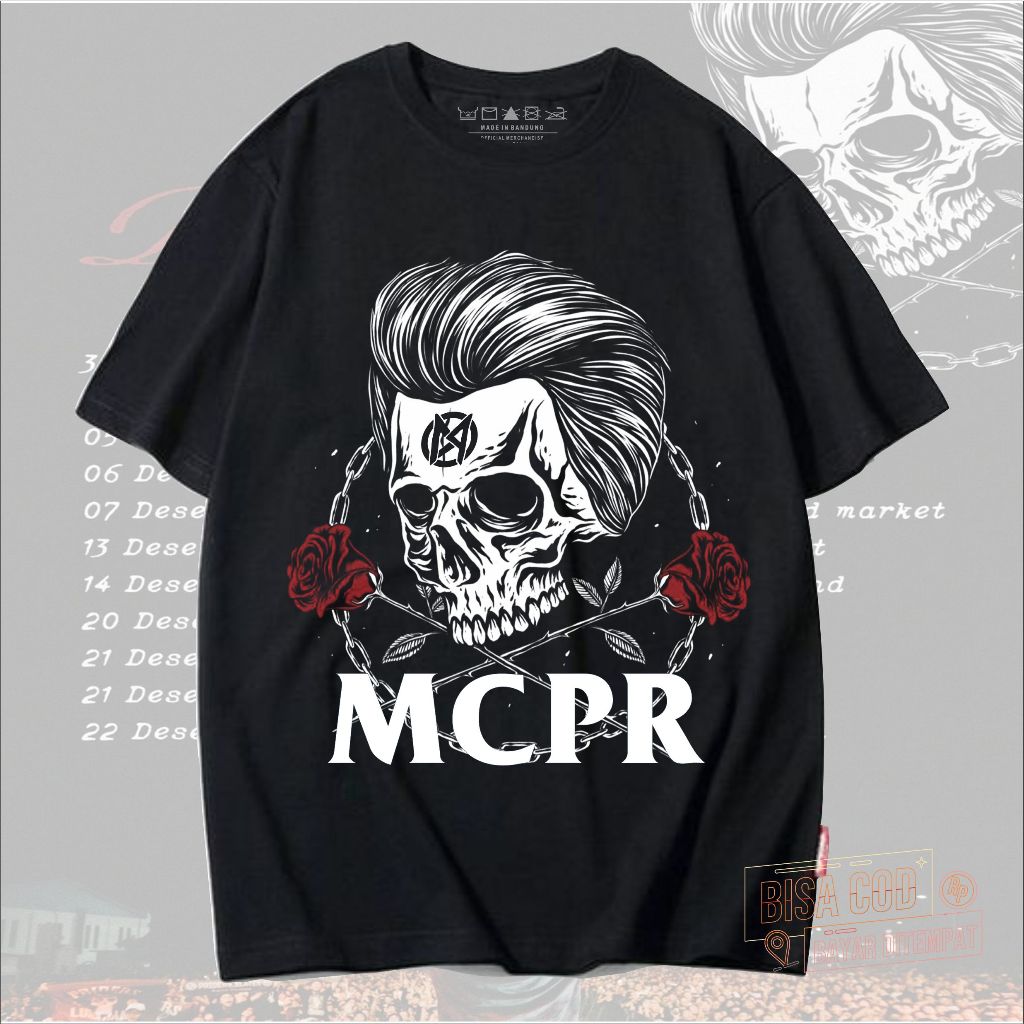 KAOS MCPR maladaptif Teror Crew  pendek pria band original distro - T-Shirt pendek MCPR distro origi