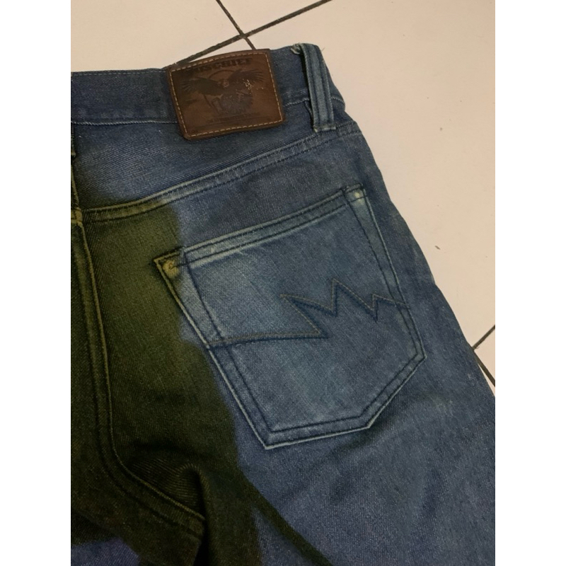 mischief denim iron label red line selvedge