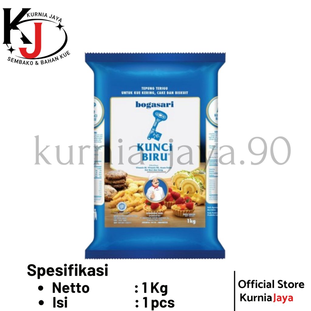 

[ KUNCI BIRU ] Tepung Terigu Premium 1 Kg