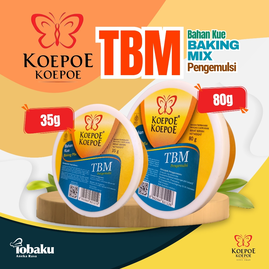 

KOEPOE KOEPOE Baking Mix TBM Pengemulsi Varian 35g & 80g