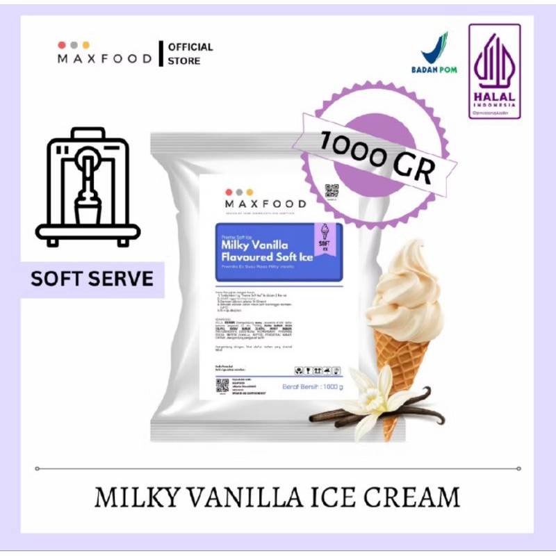 

MAXFOOD SOFT ICE CREAM MILKY VANILLA