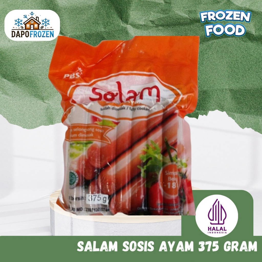 

Salam Sosis Ayam 375 Gram - Frozen Food